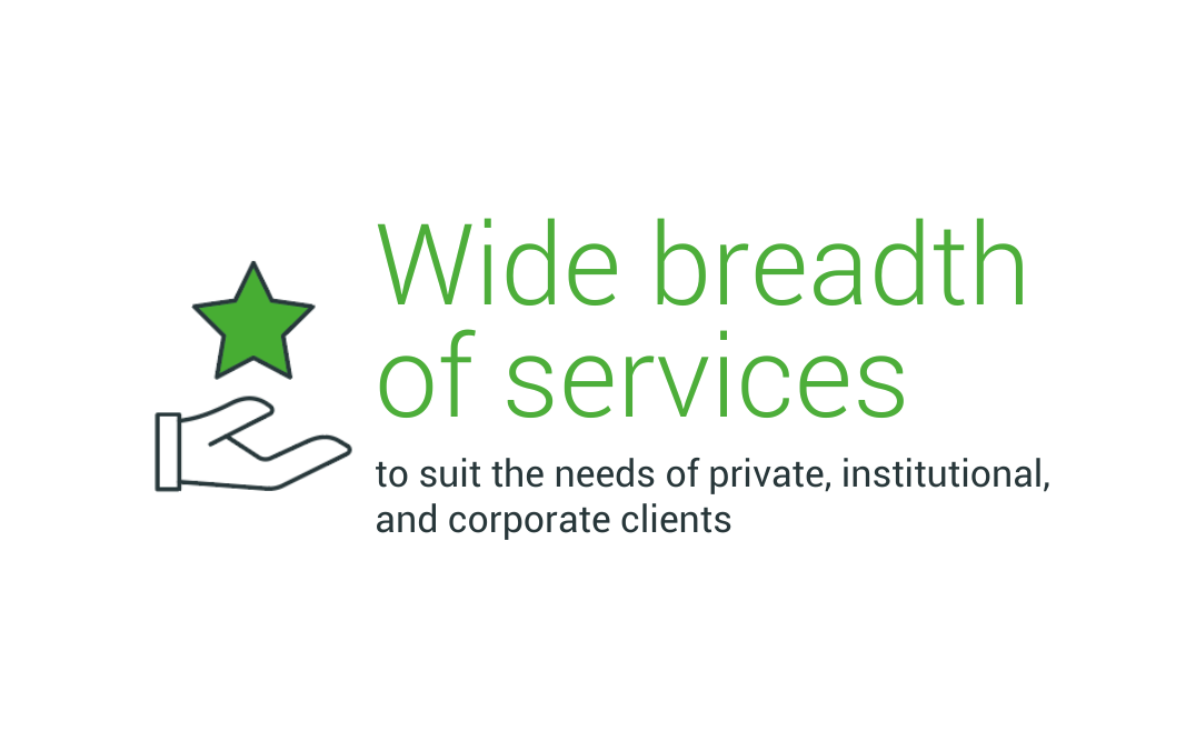 Wide breadth of services