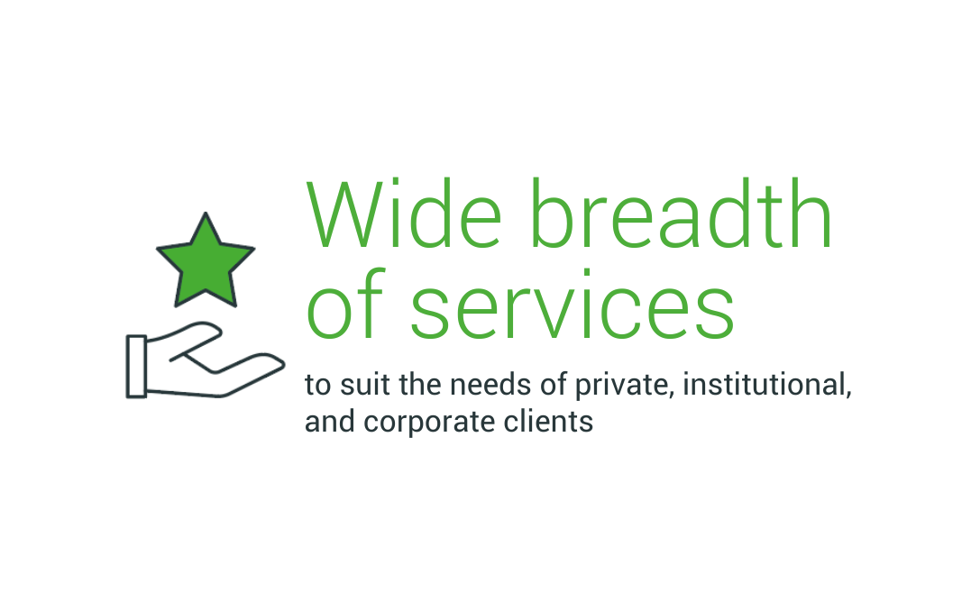 Wide breadth of services