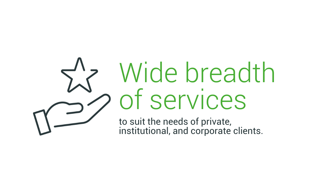 Wide breadth of services