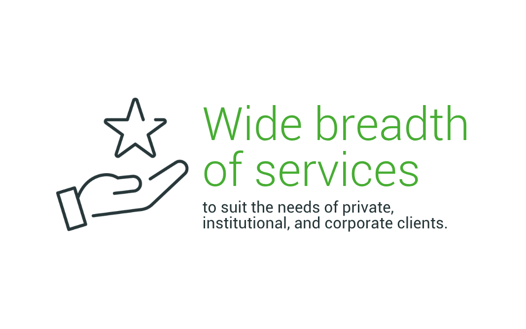 wide breadth of services